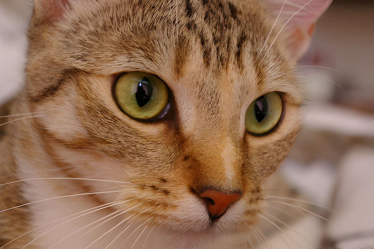 Foto da gata Chelsea ampliada em 4× pelo AIPE